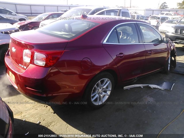 1G11F5RR5DF101080 - 2013 CHEVROLET MALIBU 2LT RED photo 4