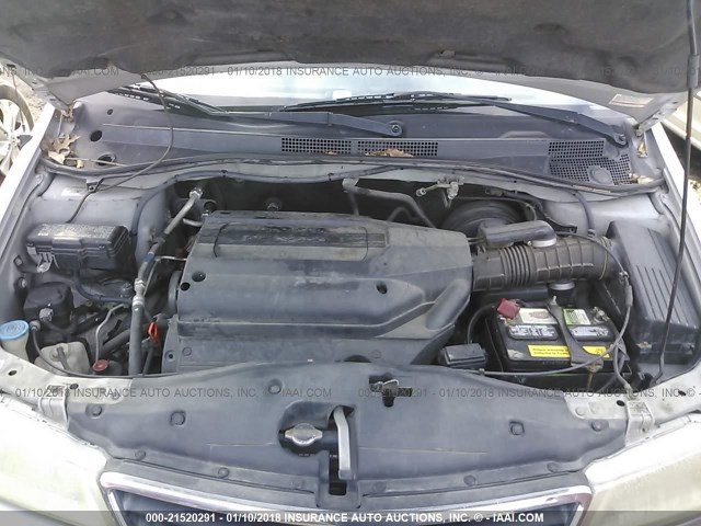 2HKRL189X3H503632 - 2003 HONDA ODYSSEY EXL GRAY photo 10