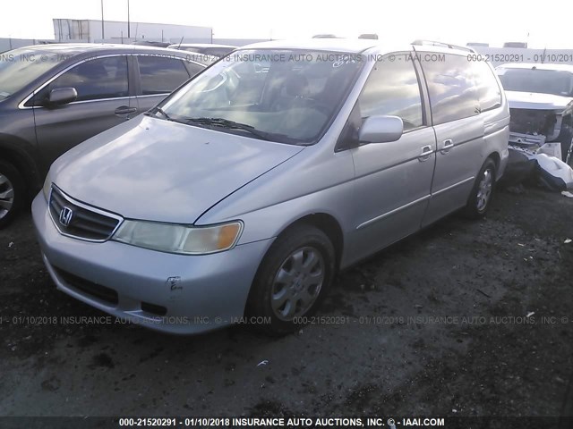 2HKRL189X3H503632 - 2003 HONDA ODYSSEY EXL GRAY photo 2