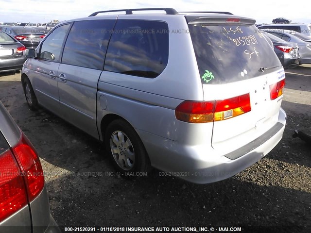 2HKRL189X3H503632 - 2003 HONDA ODYSSEY EXL GRAY photo 3