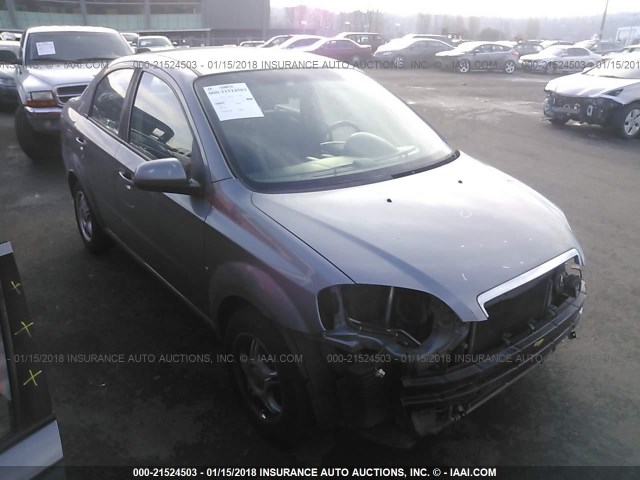 KL1TD56E89B403377 - 2009 CHEVROLET AVEO LS/LT Сұр фото 1