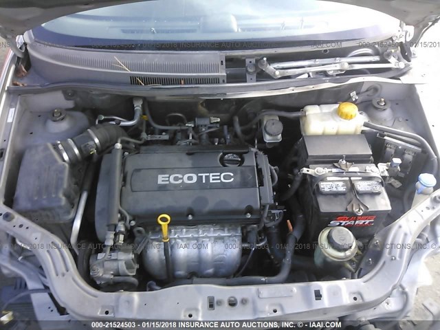 KL1TD56E89B403377 - 2009 CHEVROLET AVEO LS/LT Сұр фото 10