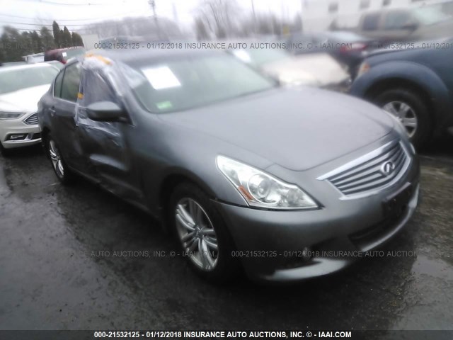 JN1CV6AR1BM411002 - 2011 INFINITI G37 SILVER photo 1