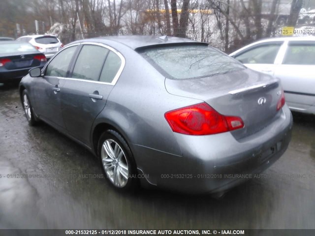 JN1CV6AR1BM411002 - 2011 INFINITI G37 SILVER photo 3