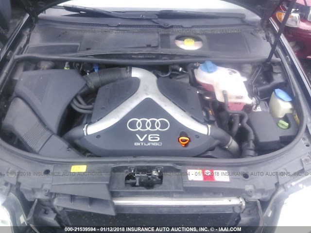 WAUCD64B04N089879 - 2004 AUDI A6 S-LINE QUATTRO BLACK photo 10