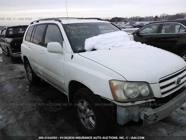 JTEHF21A130112293 - 2003 TOYOTA HIGHLANDER LIMITED WHITE photo 1