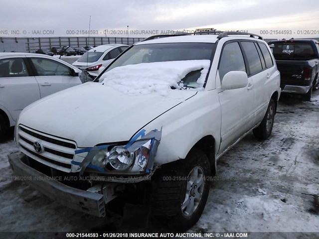 JTEHF21A130112293 - 2003 TOYOTA HIGHLANDER LIMITED WHITE photo 2