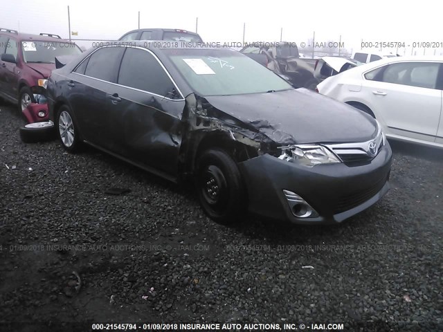 4T1BD1FK5DU082989 - 2013 TOYOTA CAMRY HYBRID/LE/XLE GRAY photo 1