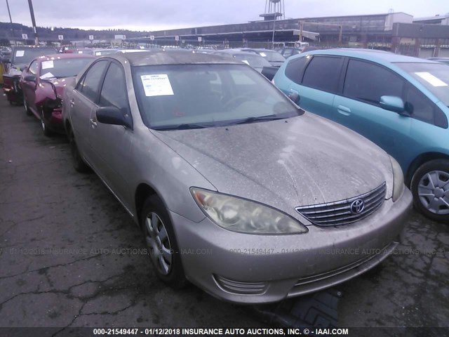 JTDBE32K353017598 - 2005 TOYOTA CAMRY LE/XLE/SE TAN photo 1