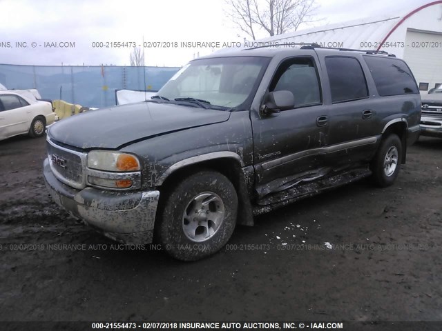 3GKFK16T2YG170528 - 2000 GMC YUKON XL K1500 GRAY photo 2