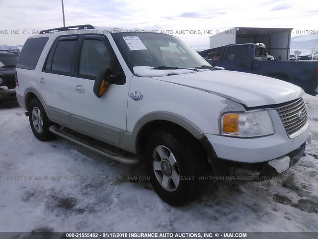 1FMFU18596LA38642 - 2006 FORD EXPEDITION EDDIE BAUER WHITE photo 1