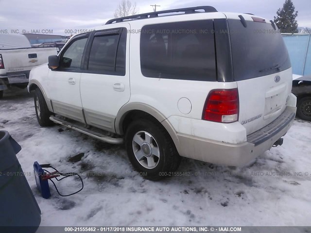 1FMFU18596LA38642 - 2006 FORD EXPEDITION EDDIE BAUER WHITE photo 3