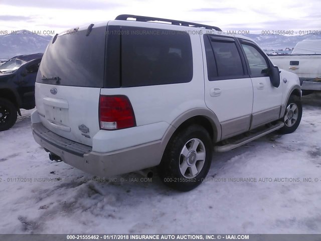 1FMFU18596LA38642 - 2006 FORD EXPEDITION EDDIE BAUER WHITE photo 4