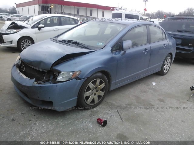 2HGFA1F57AH531940 - 2010 HONDA CIVIC LX BLUE photo 2