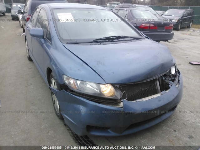 2HGFA1F57AH531940 - 2010 HONDA CIVIC LX BLUE photo 6