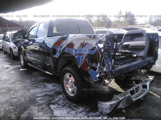 5TFBV58148X063030 - 2008 TOYOTA TUNDRA BLUE photo 3