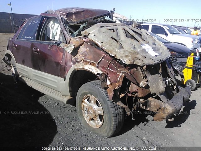 1FMFU18586LA92448 - 2006 FORD EXPEDITION EDDIE BAUER BURGUNDY photo 1