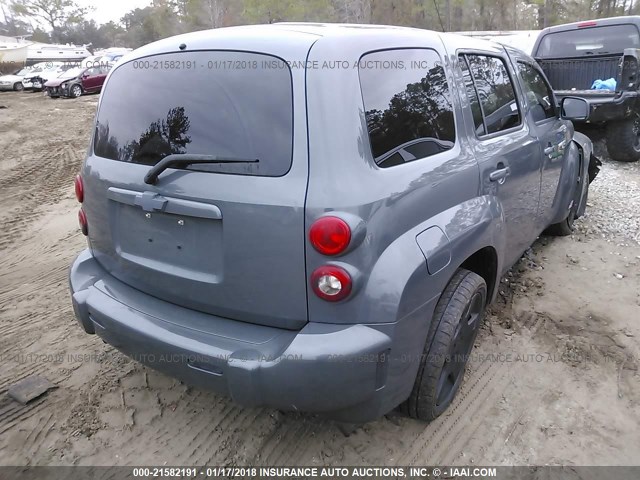 3GNCA23B99S521458 - 2009 CHEVROLET HHR LT GRAY photo 4