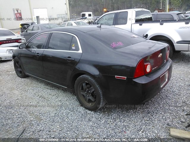 1G1ZC5EB1AF156769 - 2010 CHEVROLET MALIBU 1LT 黑色 照片 3