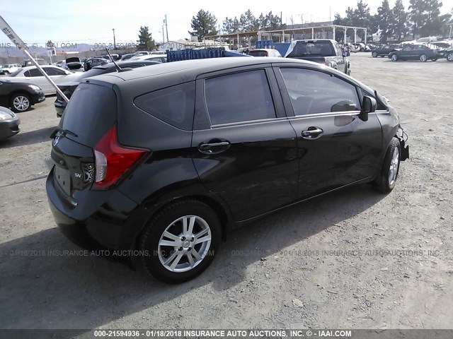 3N1CE2CP1EL379512 - 2014 NISSAN VERSA NOTE S/S PLUS/SV/SL BLACK photo 4