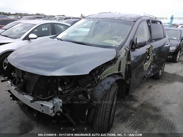 5N1AR2MNXFC618053 - 2015 NISSAN PATHFINDER S/SV/SL/PLATINUM GRAY photo 2