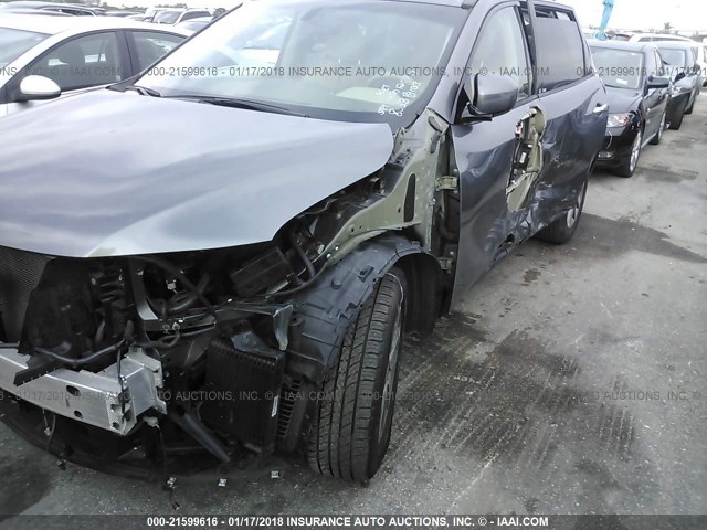 5N1AR2MNXFC618053 - 2015 NISSAN PATHFINDER S/SV/SL/PLATINUM GRAY photo 6