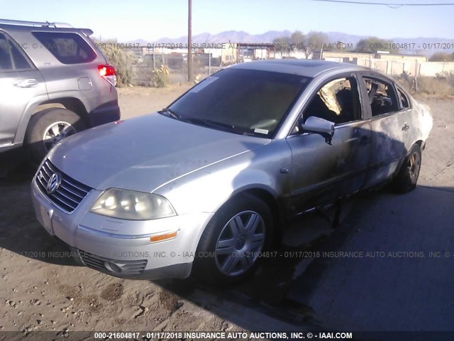 WVWUK63B02P340075 - 2002 VOLKSWAGEN PASSAT W8 4MOTION SILVER photo 2