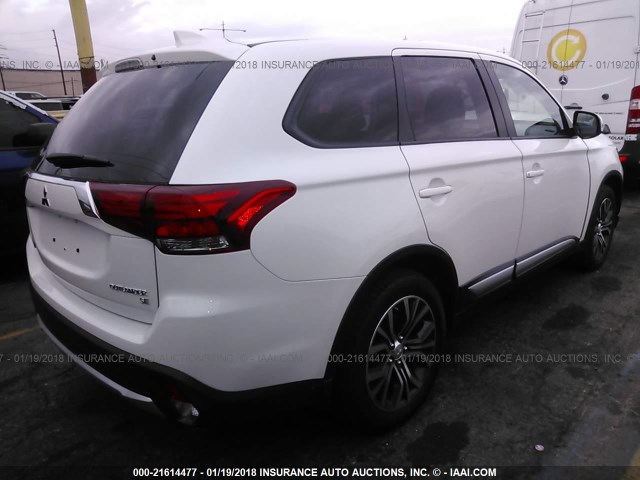 JA4AD3A36HZ008396 - 2017 MITSUBISHI OUTLANDER SE/SEL WHITE photo 4