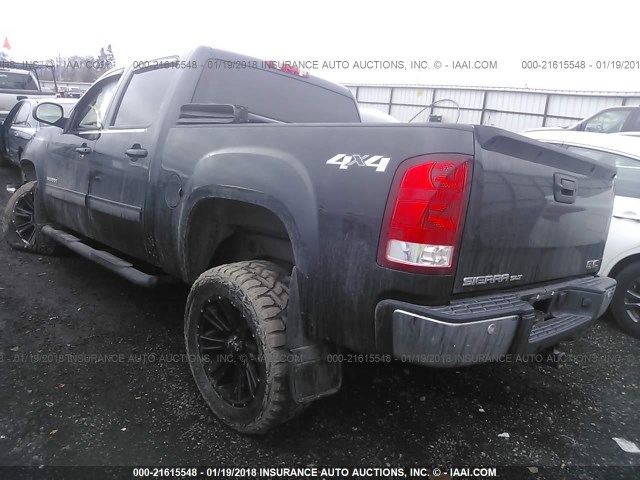 3GTU2WE24CG263679 - 2012 GMC SIERRA K1500 SLT BLACK photo 3