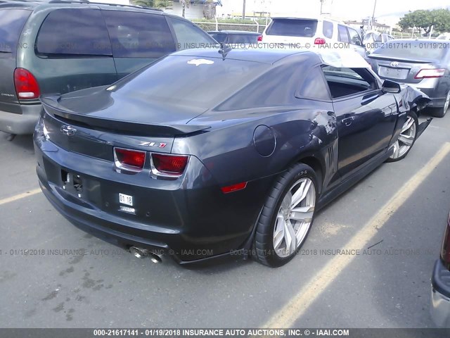 2G1FJ1EP9C9800401 - 2012 CHEVROLET CAMARO ZL1 黑色 照片 4