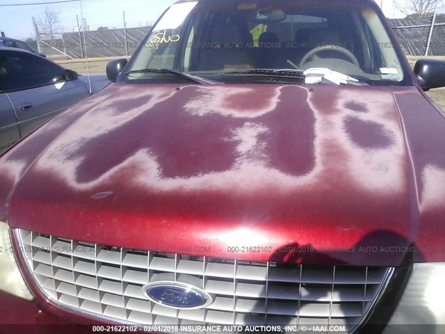 1FMDU74W52ZA85490 - 2002 FORD EXPLORER EDDIE BAUER RED photo 10