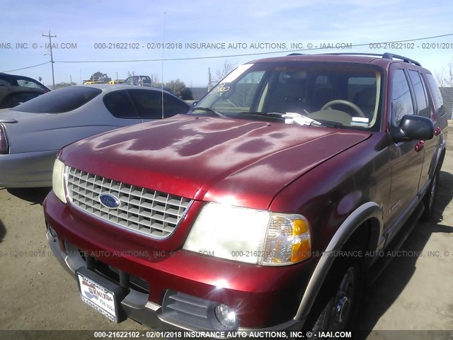 1FMDU74W52ZA85490 - 2002 FORD EXPLORER EDDIE BAUER RED photo 2