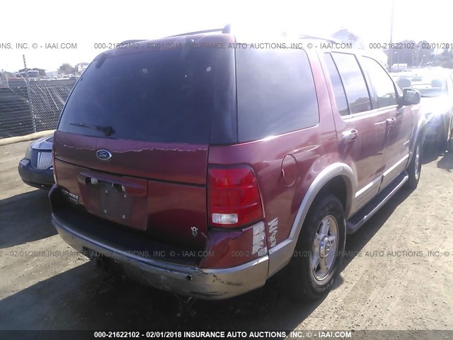 1FMDU74W52ZA85490 - 2002 FORD EXPLORER EDDIE BAUER RED photo 4