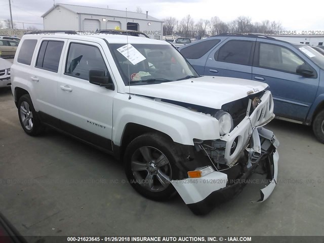 1C4NJPFB4CD634283 - 2012 JEEP PATRIOT LATITUDE WHITE photo 1