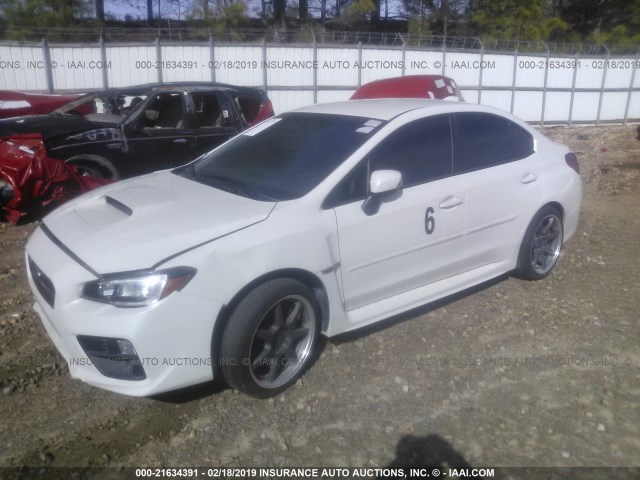 JF1VA2M66H9821243 - 2017 SUBARU WRX STI WHITE photo 2