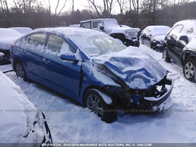 5NPD84LF8HH105692 - 2017 HYUNDAI ELANTRA SE/VALUE/LIMITED BLUE photo 1