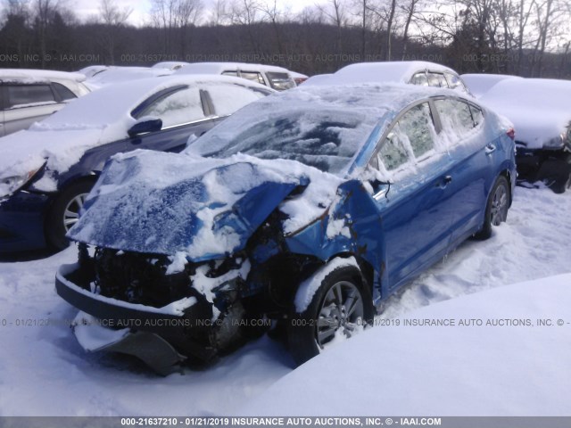 5NPD84LF8HH105692 - 2017 HYUNDAI ELANTRA SE/VALUE/LIMITED BLUE photo 2