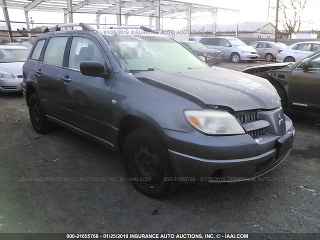 JA4LZ31F65U047910 - 2005 MITSUBISHI OUTLANDER LS GRAY photo 1