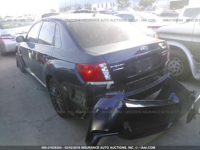 JF1GV7E67DG005463 - 2013 SUBARU IMPREZA WRX BLUE photo 3