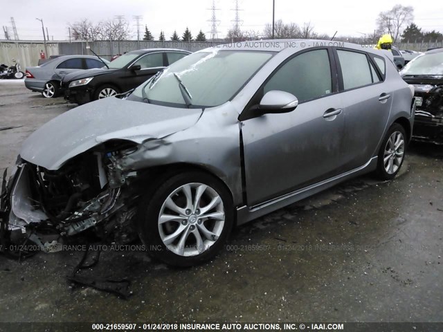 JM1BL1H5XA1113228 - 2010 MAZDA 3 S SILVER photo 2