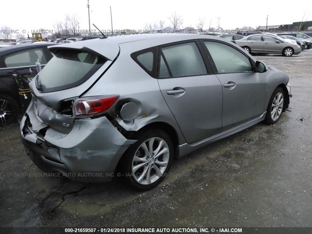 JM1BL1H5XA1113228 - 2010 MAZDA 3 S SILVER photo 4