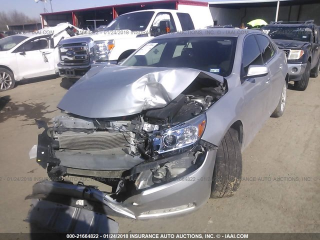 1G11D5RR7DF114483 - 2013 CHEVROLET MALIBU 1LT SILVER photo 2