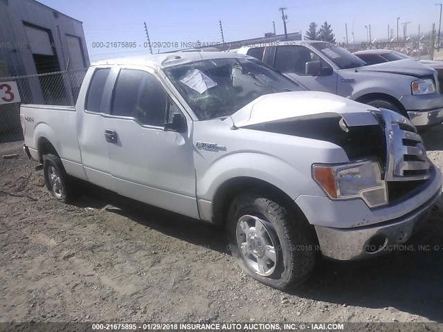 1FTFX1EF9BFD12763 - 2011 FORD F150 SUPER CAB WHITE photo 1