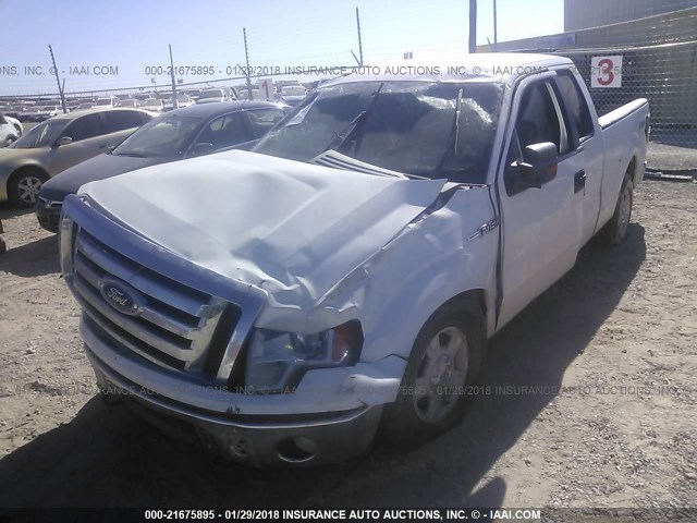 1FTFX1EF9BFD12763 - 2011 FORD F150 SUPER CAB WHITE photo 6