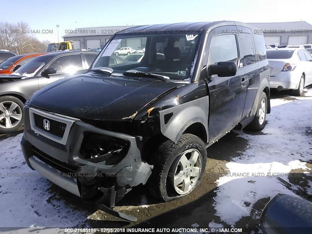 5J6YH28645L002530 - 2005 HONDA ELEMENT EX BLACK photo 2