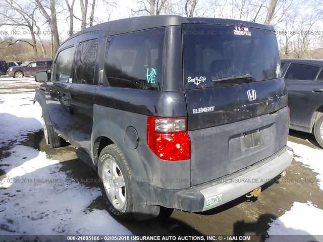 5J6YH28645L002530 - 2005 HONDA ELEMENT EX BLACK photo 3