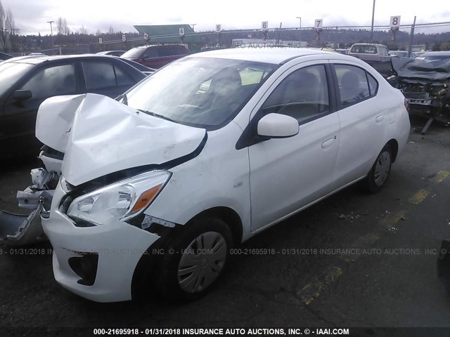 ML32F3FJXHHF14000 - 2017 MITSUBISHI MIRAGE G4 ES WHITE photo 2