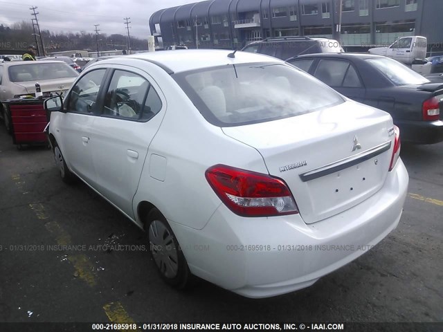 ML32F3FJXHHF14000 - 2017 MITSUBISHI MIRAGE G4 ES WHITE photo 3