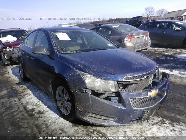 1G1PC5SH4C7327382 - 2012 CHEVROLET CRUZE LS BLUE photo 1