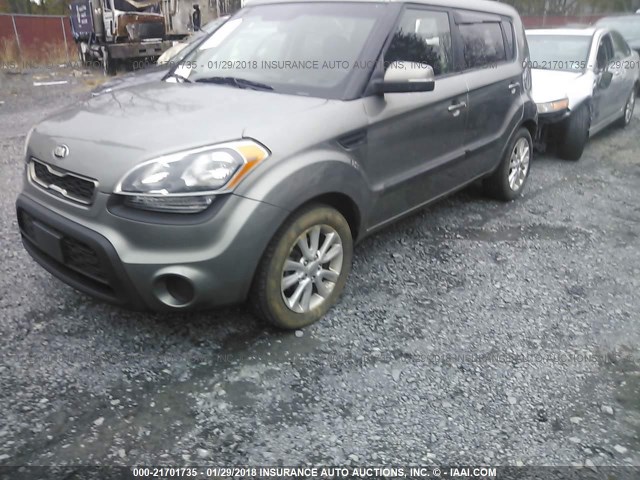 KNDJT2A67D7518534 - 2013 KIA SOUL +/!/SPORT GRAY photo 2